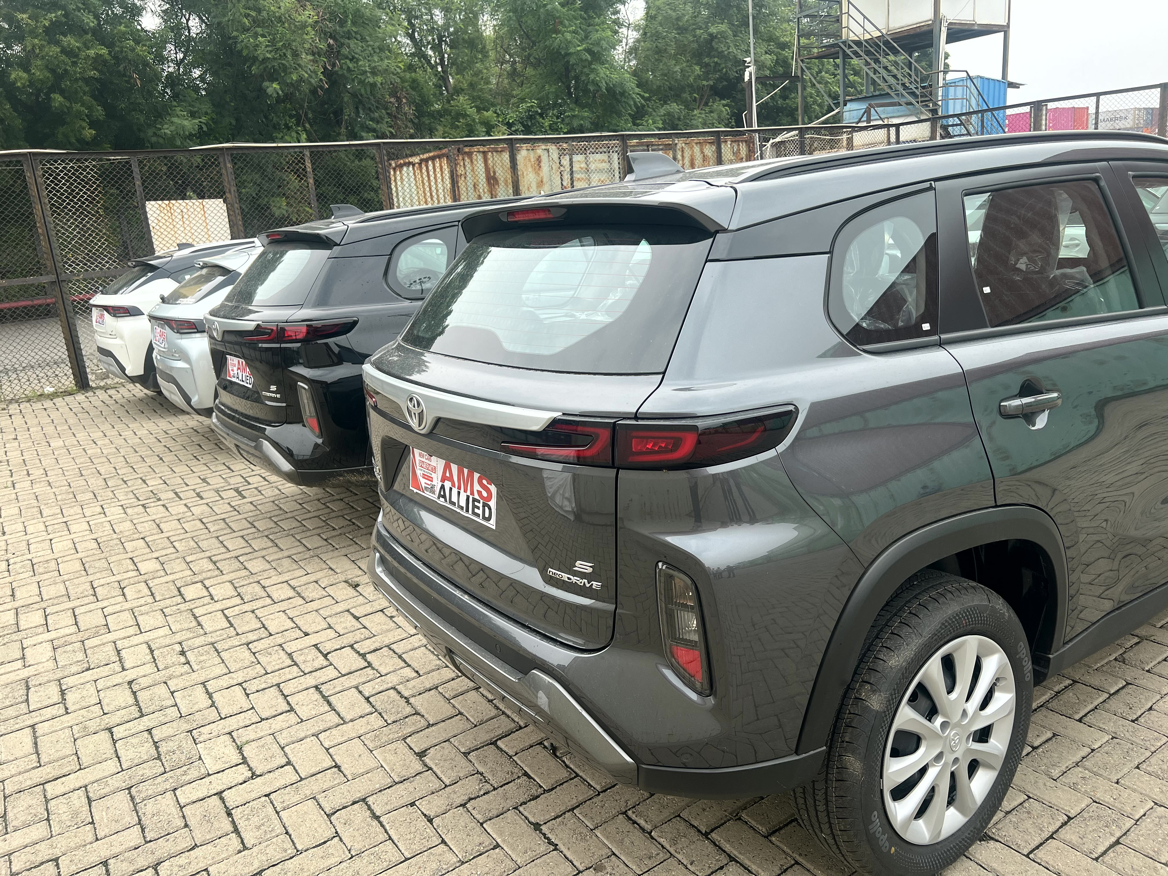 Rear three-quarter — grey unit